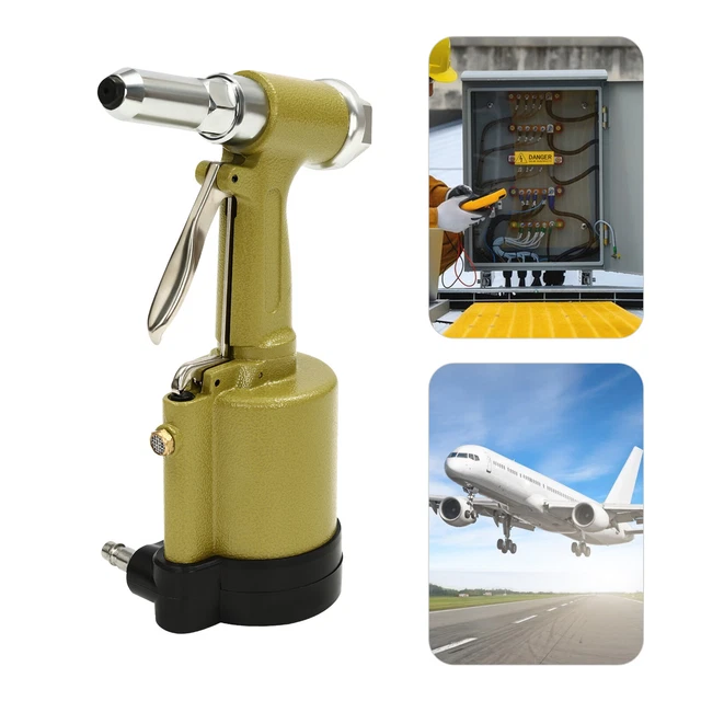 PORTABLE PNEUMATIC AIR Riveter Hydraulic Pop Rivet Gun Riveting Tool 4 ...