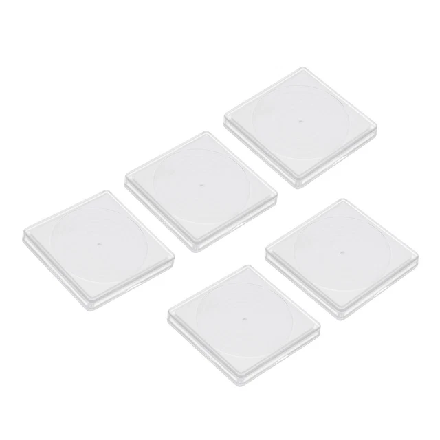 5 uds soporte para monedas maletín de colección de monedas, caja de visualización de monedas, para monedas de 16-36 mm, blanco