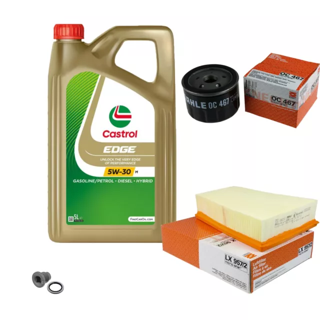 MAHLE Inspektionspaket 5 L CASTROL 5W-30 M für Renault Scénic II 1.5 dCi Grand