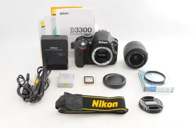 [Near Mint] Nikon D3300 DSLR Camera 79clicks w/ AF-S 18-55mm II