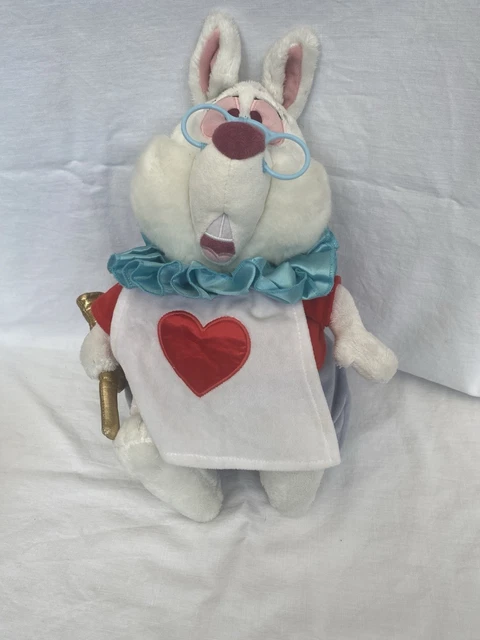 DISNEY STORE WHITE Rabbit Alice in Wonderland Plush Toy £13.84 ...