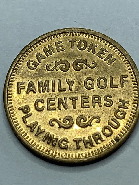 Family Golf Center Playing Through Arcade Game Token 22mm #rL1