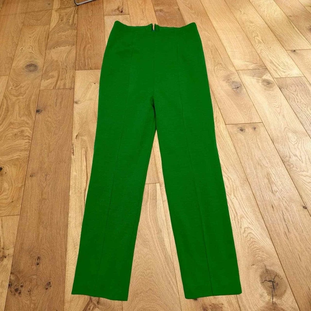 Vintage MCM Green Polyester Knit Dress Pants Small 60’s - 70’s