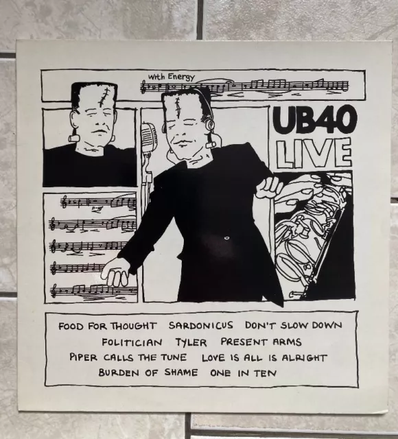 1  Album Vinyle De Ub40 Live  (1982) ,33 Tours, Incontournable! Tres Bon Etat!