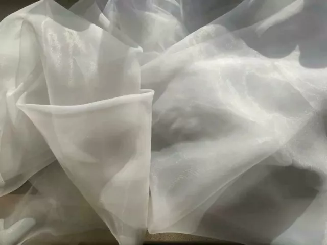 Sheer Organza Fabric Voile Curtain Wedding Drape Material wholesale 150cm wide 2