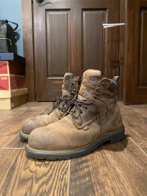 RED WING DYNAFORCE 6 Soft Toe EH Hazard Resistant Boots 415 Brown MADE IN USA 71.99 PicClick
