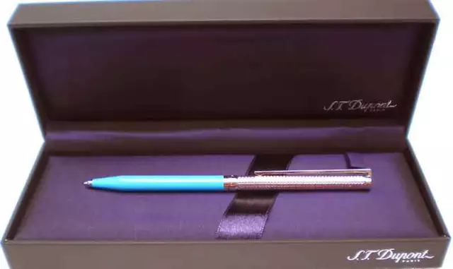 Stylo à bille ST Dupont Classique Duotone bleu Côte d'Azur 045724N. 2