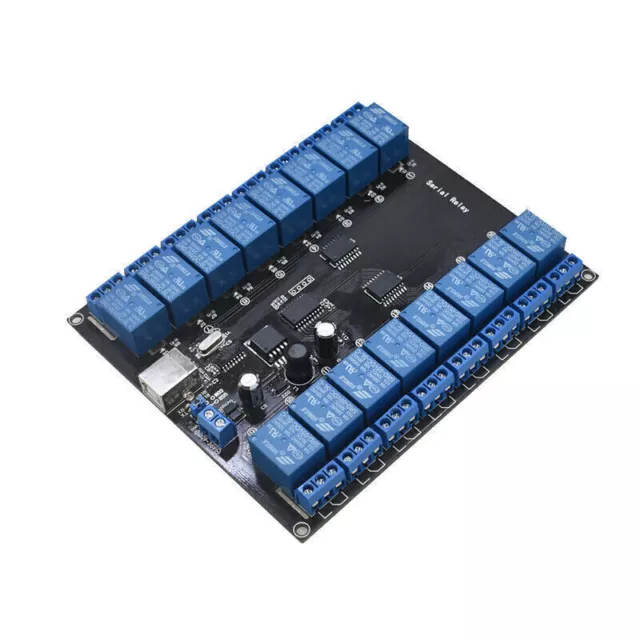 16 Channel 9-36V USB Controlled SPDT Relay Module Opto-isolated Board SRD-5VDC U