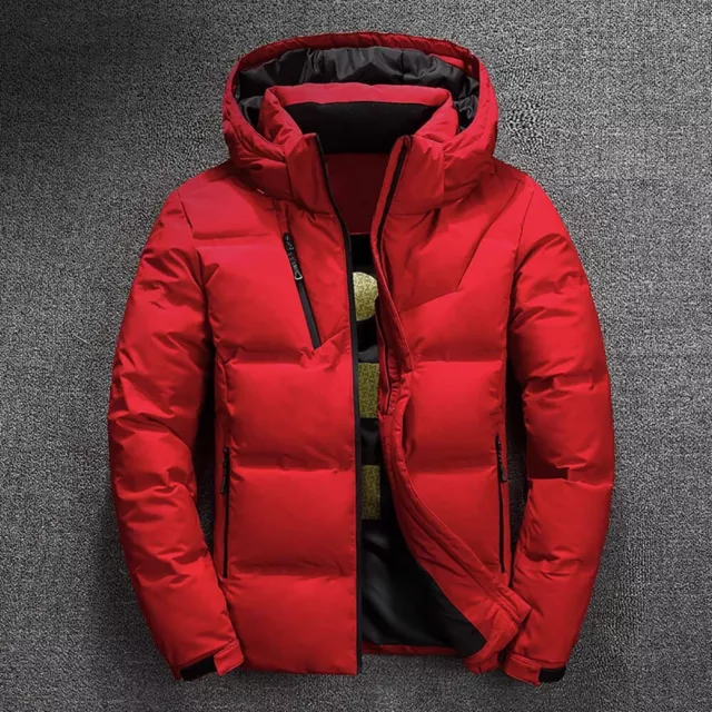 Chaqueta De Invierno Frio Nieve Para Hombre Gruesa Con Capucha Chamarras Nueva