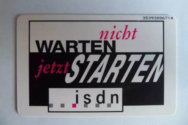 ODS Telefonkarte aus 1995, leer (Kennung ODS PD 7.95), nicht warten jetzt starte