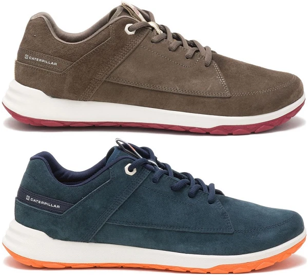 CAT CATERPILLAR Quest en Cuir Sneakers Baskets Chaussures Hommes Nouveau
