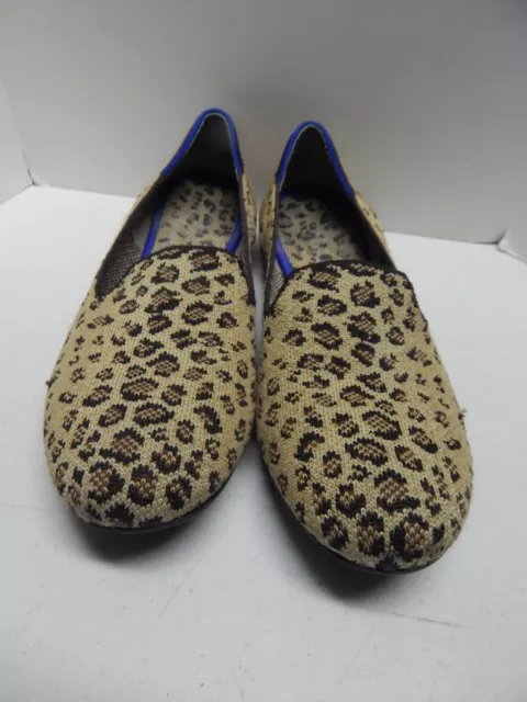 Rothy's Round Toe Rothy Leopard Cheetah Animal Print Ballet Flats Size 9.5