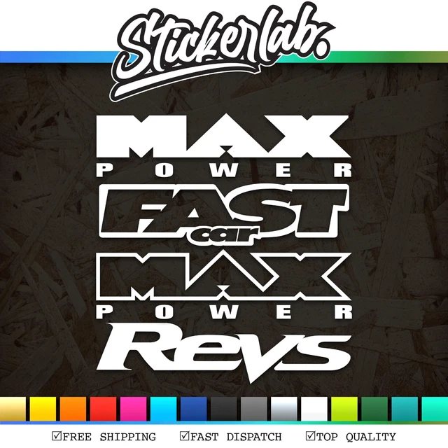Max Power Sticker, Decal, Vinyl, Magazine, REVS, Jdm, Dub, Fastcar, Retro, 90 - Foto 3