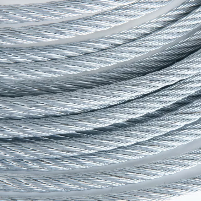 1/4" Galvanized Aircraft Cable Steel Wire Rope 7x19 (150 Feet)