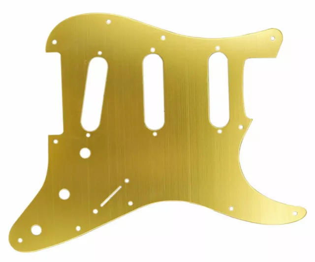 NEW PICKGUARD ANODIZED STRATOCASTER SSS ALUMINIUM brossé - gold - strat SSS