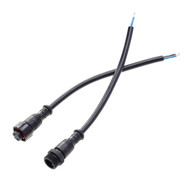2PCS/Set M15 Waterproof Plug Supply Connector Wiring Cable Solar Panel