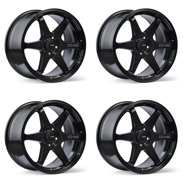 Enkei T6R 18x9.5 45mm Offset 5x120 Bolt Pattern 72.6 Bore Gloss Gunmetal Wheel main image 0