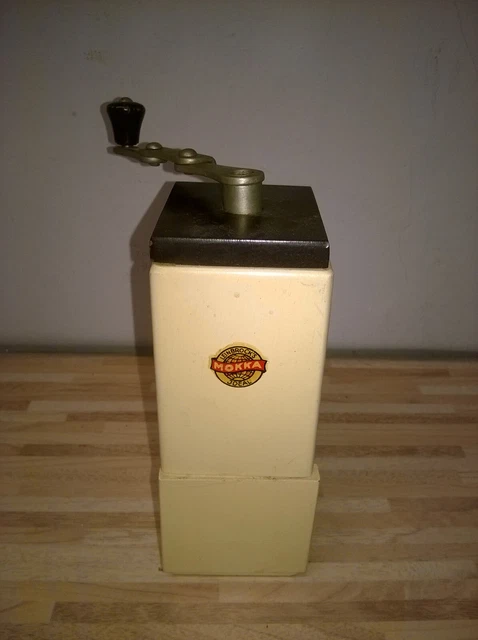 MOKKA MÜHLE Kaffeemühle HOLZ / Fa. Leinbrock´s IDEAL / DDR 50er 60er Jahre