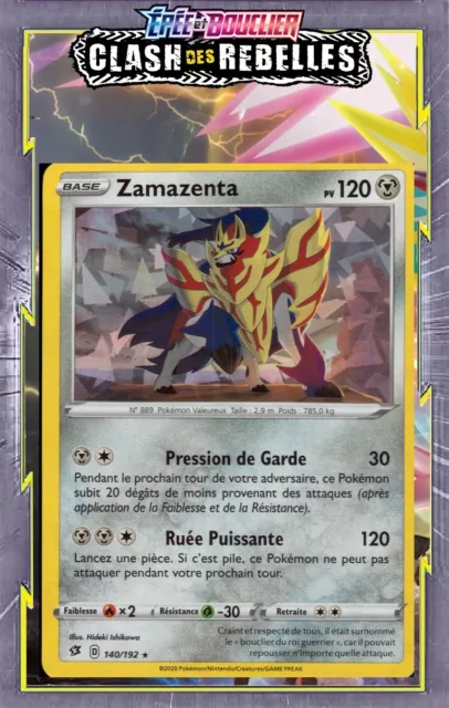 Zamazenta Holo Deck Promo- Epée et Bouclier - 140/192- Carte Pokemon FR