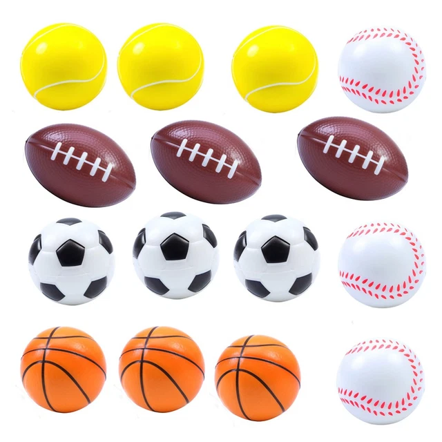 15PCS MINI SPORTS Balls Stress Balls Favor Toys for Kids Party Favor ...