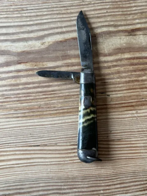 Vintage Prnknife Pocket knife With Tigers Eye Handle