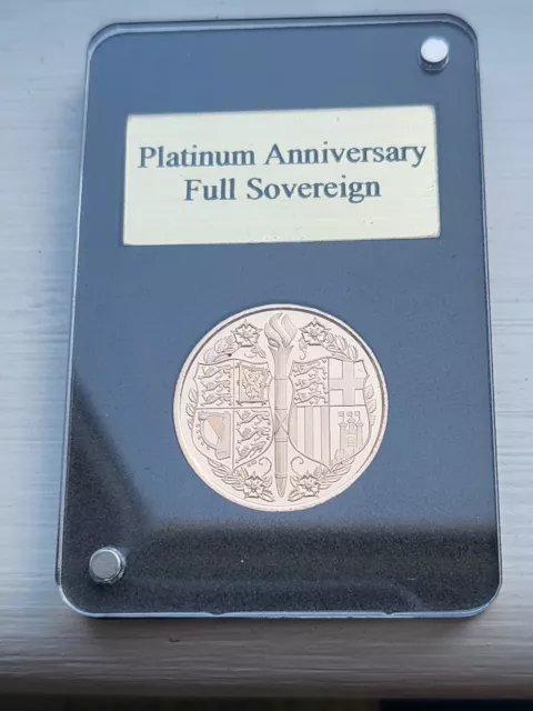 Gold Sovereign Full Proof Coin 2017 70 Years Platinum Wedding 1,947 Minted Rare