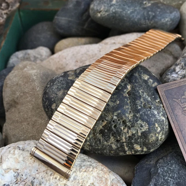 rare 10k Gold-Filled 19mm Kreisler Duraflex 1960s nos Vintage Watch Band