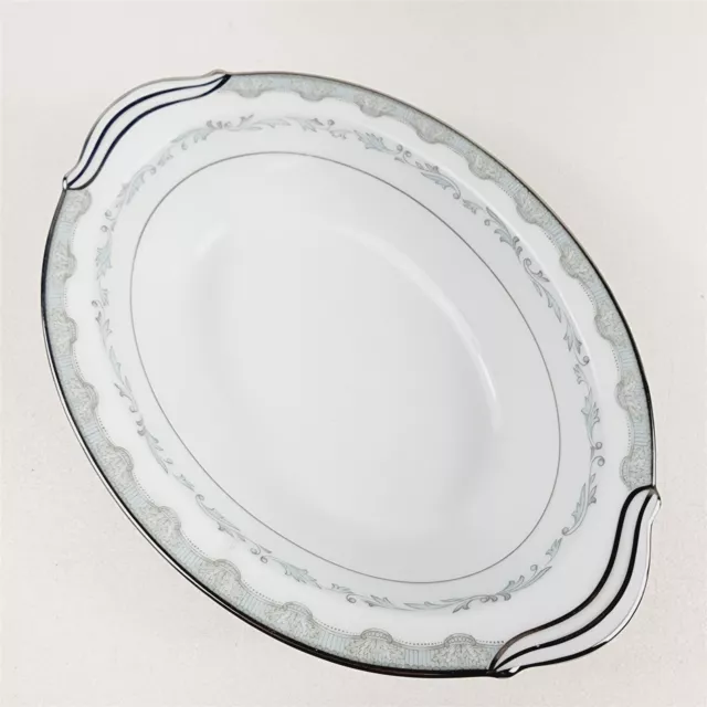 Noritake Margaret 9243 Handles Oval Vegetable Serving Bowl 10 1/2"