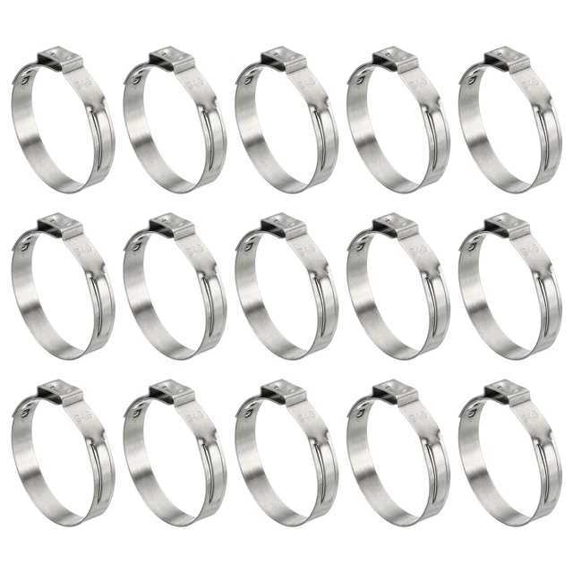 Confezione da 40 Morsetto Cinch 1 1/4" PEX, 304 Anelli Crimpante Acciaio Inox 31,4-34,6 mm
