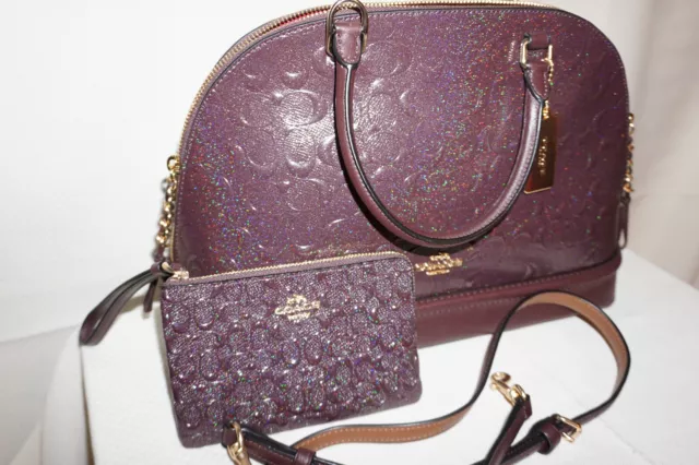 Coach mini 2025 sierra satchel oxblood