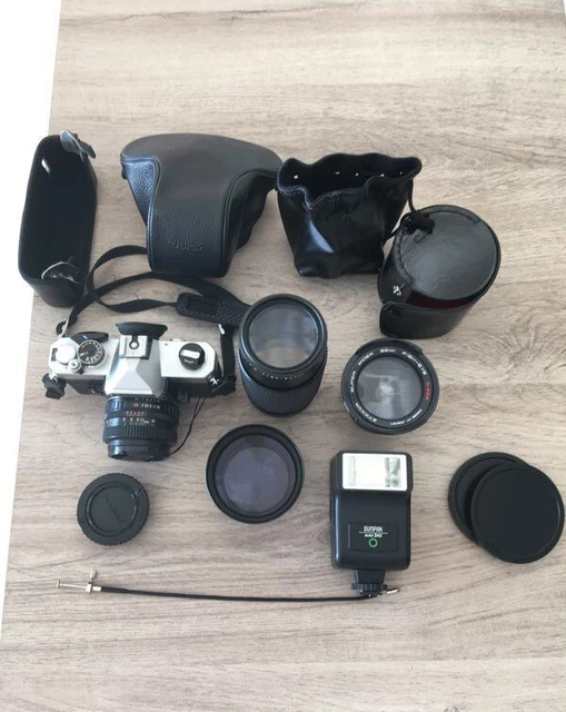 Magnifique Appareil photo Fujica STX-1 Argentique - LOT complet 35mm
