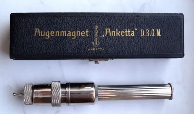 Augenmagnet "Anketta", Medizin Instrument Augenarzt D.R.G.M., 1. Hälfte 20. Jhd.