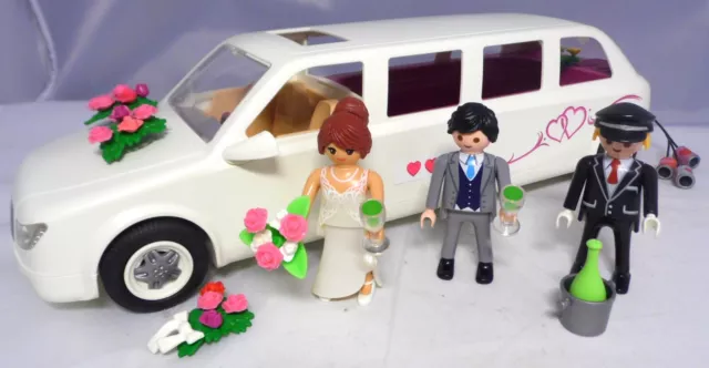 PLAYMOBIL aus  9227 Hochzeitslimousine  Chauffeur Braut Bräutigam Champagner #25