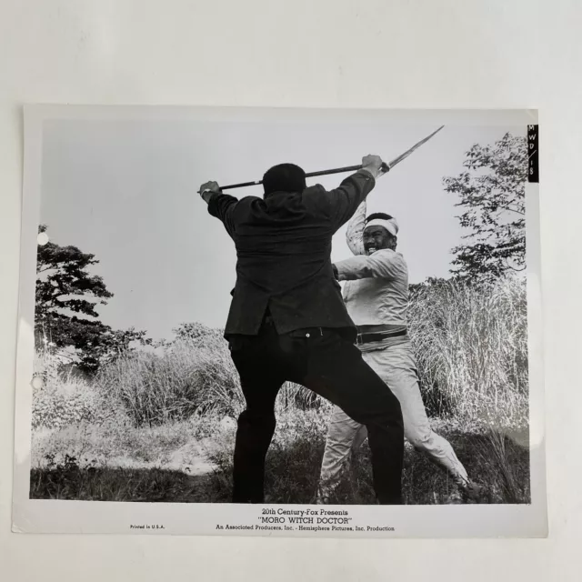 Vintage Photo Movie Still Moro Witch Doctor 1964 Philippine Fighting Action Shot