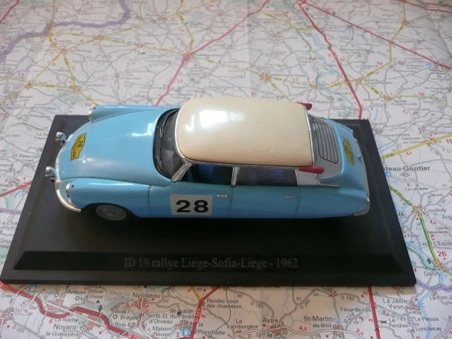 CITROËN ID 19 n°28 Liège Sofia Liège 1962 UH 1/43  série DS