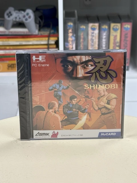 Trader Games - SHINOBI NEC PCENGINE (PCE) HUCARD NTSC-JAPAN (COMPLETE - SIDE SUNFADE) sur Nec