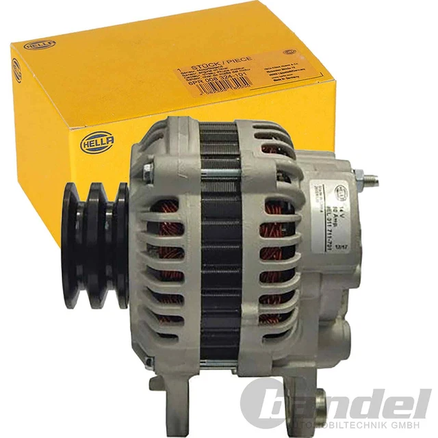 Alternateur HELLA 210A 12V Avec Poulie Débrayable - Pour Citroën Jumper II, Peugeot Boxer/5008/3008