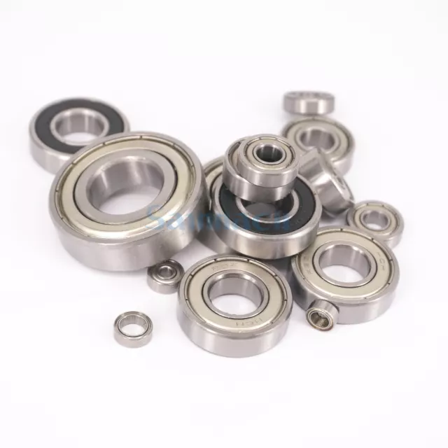 I/D 1/8" To 5/8" ABEC1/ABEC3 Shielded/Sealed Thin-wall Deep Groove Ball Bearings 2