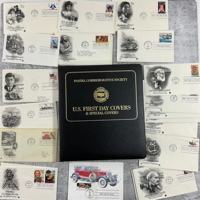 US Erste Tag & Besondere Bezüge Briefmarke Album Postal Festschrift Verein Lot
