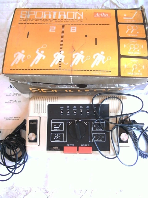 Console Radofin 3011 Vintage – Jeu Pong/Tennis Avec Raquettes – Boîte D'origine