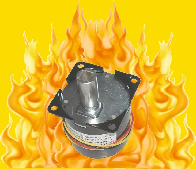 Motore Sincrono AC 220V 3-30 Giri 3.5W Per Ventola Forno/Microonde - TYC49 - Nuovo