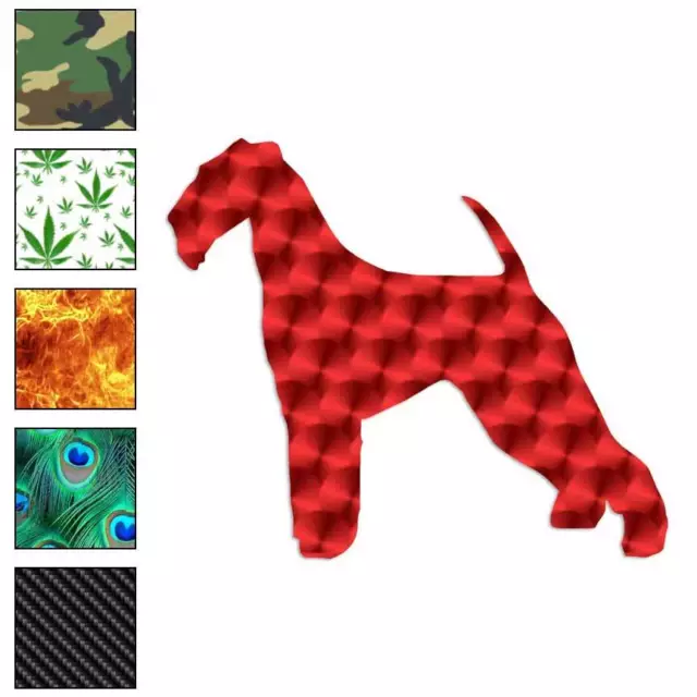 Airedale Terrier Dog, Vinyl Decal Sticker, 40 Patterns & 3 Sizes, #1906