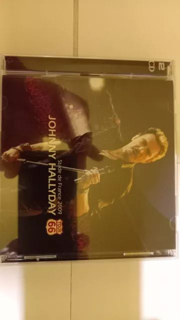 Cd Johnny Hallyday Stade De France 2009/Tour 66 Neuf Sans Blister