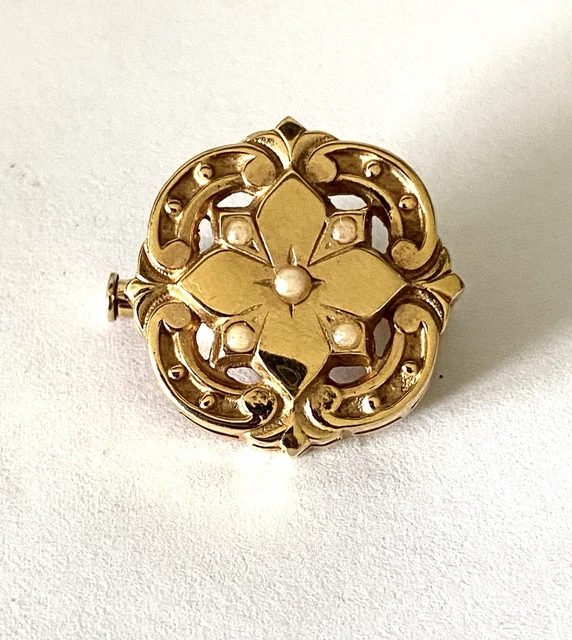 Broche Schiaparelli Doré en Plaqué or - 57401876