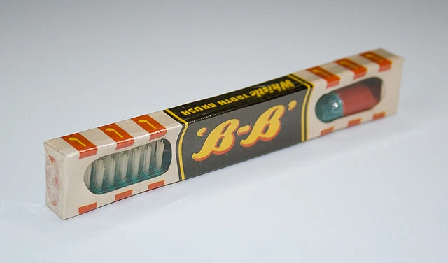 Kinderzahnbürste B-B Whistle TOOTH BRUSH um 1930-50