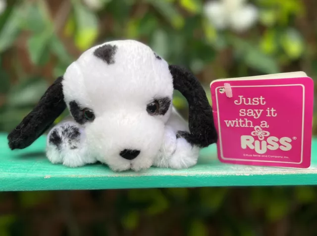 Dalmation Dog Doogie By Russ Small Plush Soft Toy Retired Old Stock TAGS NEW