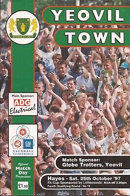 YEOVIL TOWN V HAYES 97/98 F A CUP 