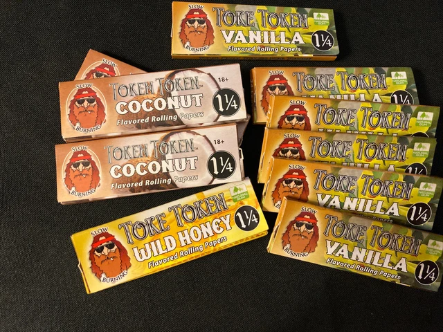 10 Assorted Flavored Rolling Papers 1 1/4 Slow Burning
