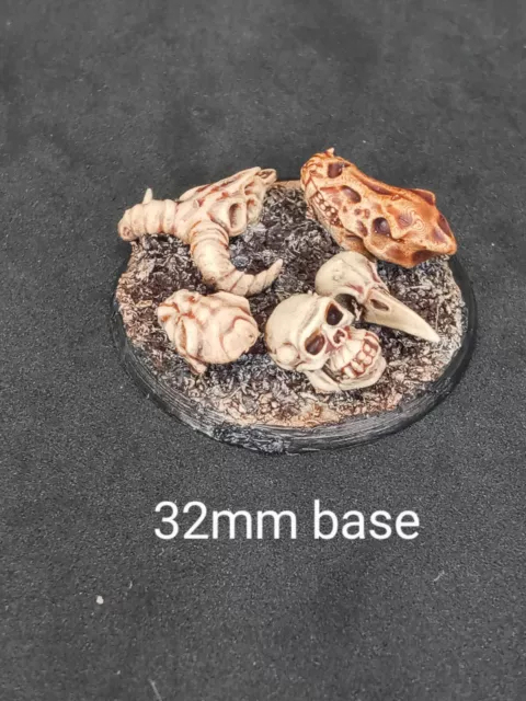 10 animal skulls schädel 28/32mm warhammer / tabletop / basing bits / modellbau