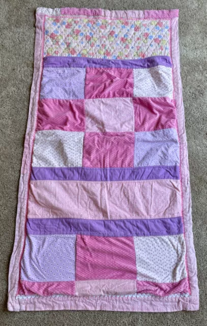 Vintage Precious Moments Patchwork Princess of Hearts Child’s Quilt w Sleep Pkt